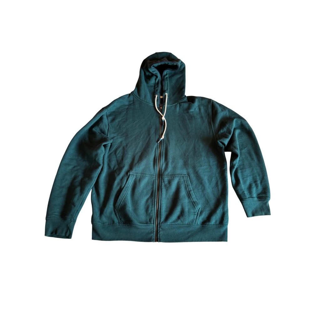 Cotopaxi Do Good Full Zip Hoodie Mens Large Teal Green Organic Cotton Sweatshirt